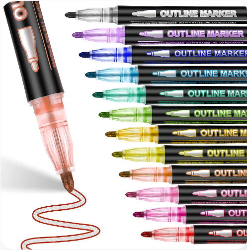 Colorful Magic Outline Pens Set - KNOOPER